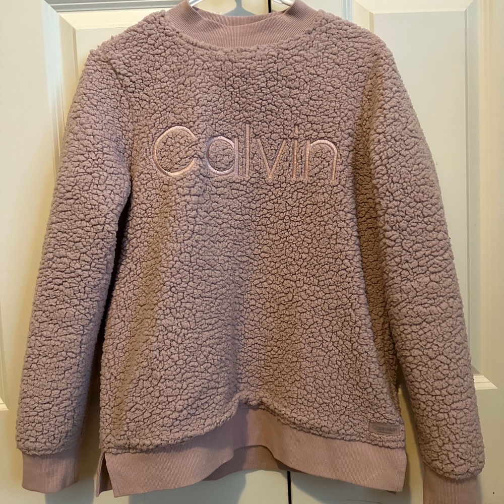 Calvin Klein Performance Sweatshirt Fuzzy Pink